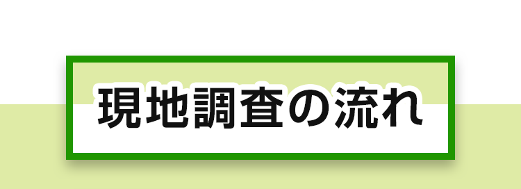 現地調査の流れ
